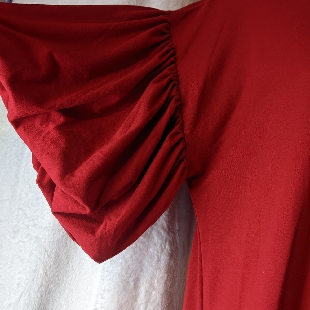 Entro tunic  dress size large red color
